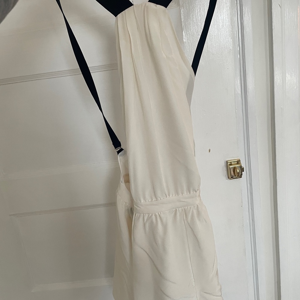 Fleur du Mal Cream silk romper